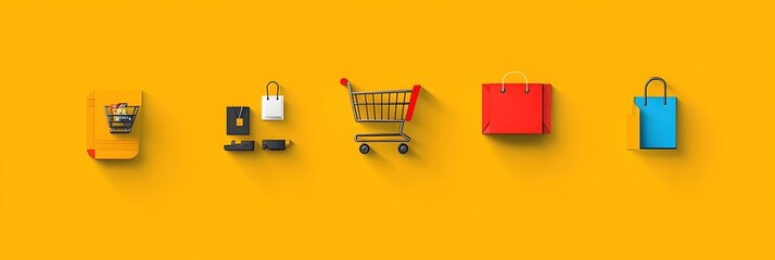 Modern E Commerce Icons for Online Shopping Experiences