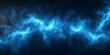 © Mona - Design - Intense and vivid display of multiple blue lightning strikes illuminating a dark background