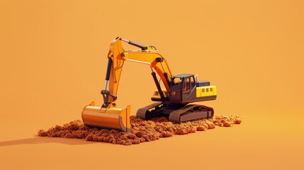 Sticker - Excavator in the Sand