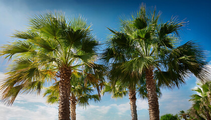  Large tropical palm trees – A 3D render of large palm trees, used for summer or tropical-th_1(274)