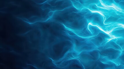 Aufkleber - A mesmerizing abstract blue wave pattern, evoking fluidity and tranquility. Perfect for background or digital art.
