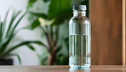 Wall Mural - Sleek and Sustainable Glass Water Bottle for Eco-Friendly Living and Minimal Plastic Waste