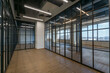 © alhim - Modern office design in loft style. Glass partitions, panoramic windows.