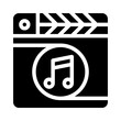 © Deione - movie soundtrack glyph icon