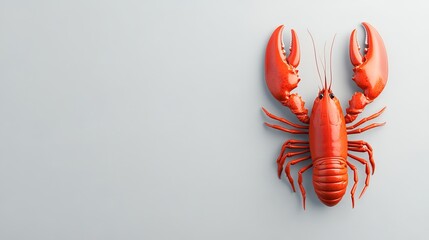 Wall Mural - Lobster claws, gourmet seafood, red shellfish cuisine.