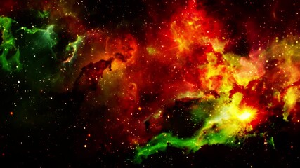 Poster - colorful nebula space galaxy background