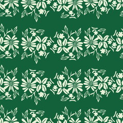 Wall Mural - pattern, flower, seamless, leaf, floral, vector, nature, illustration, spring, wallpaper, green, plant, decoration, clover, art, design, texture, summer, flowers, symbol, shamrock, day, irish, leaves,