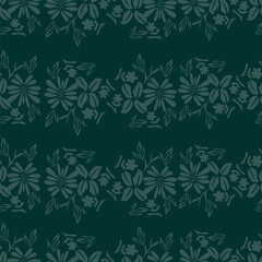 Wall Mural - pattern, flower, seamless, leaf, floral, vector, nature, illustration, spring, wallpaper, green, plant, decoration, clover, art, design, texture, summer, flowers, symbol, shamrock, day, irish, leaves,