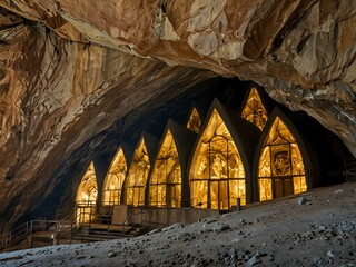 Canvas Print - St. Beatus Caves in Switzerland