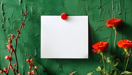 Leap Year Day Reminder with February 29 Note on Green Wall Background