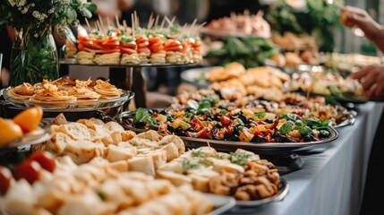 Appetizers Buffet Table