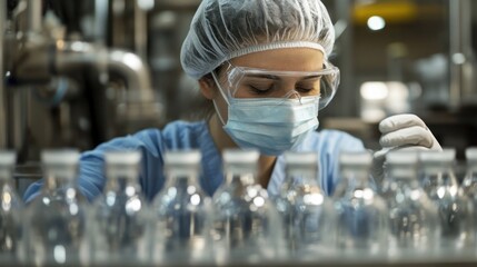 Poster - Woman Working In a Factory