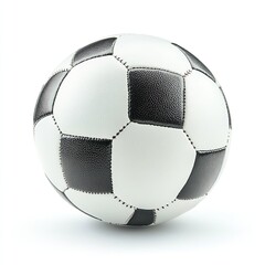 Soccer ball, Football, isolated on white background, clipping path, full depth of field .generative ai