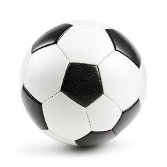 Soccer ball, Football, isolated on white background, clipping path, full depth of field .generative ai