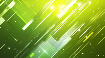 A bright green abstract background with geometric shapes and light highlights, perfect for an energetic, fresh design.