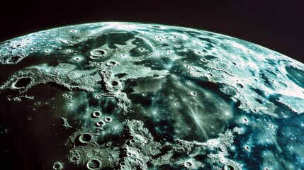 Wall Mural - moon in outer space generative ai