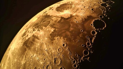 Wall Mural - moon in outer space generative ai
