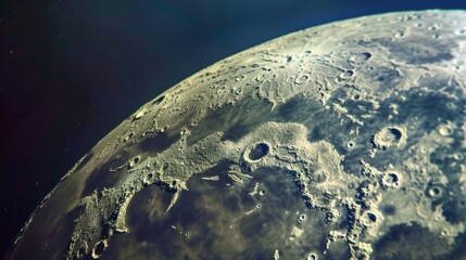 Wall Mural - moon in outer space generative ai