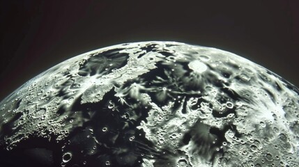 Wall Mural - moon in outer space generative ai