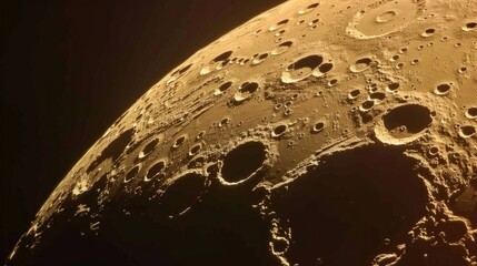 Wall Mural - moon in outer space generative ai