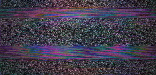 Aufkleber - The grainy texture of a TV or computer screen, reminiscent of the aesthetic of old 80's movies. 