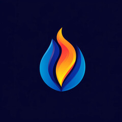 Wall Mural - flame energy icon