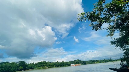 Scenic Landscape of Bangladesh: Stunning View a village side River