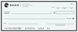 © bibin - Bank check, vector blank money cheque, checkbook template with guilloche pattern and fields. Currency payment coupon, money check background