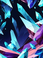 Poster - Abstract Crystal Formation