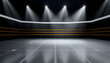 © Stock - Gold black line game stripe presentation background isolated with white highlights, png
