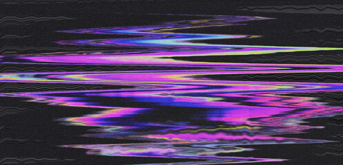 Aufkleber - The grainy texture of a TV or computer screen, reminiscent of the aesthetic of old 80's movies. 