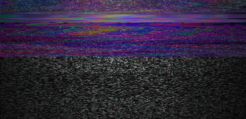 Aufkleber - The grainy texture of a TV or computer screen, reminiscent of the aesthetic of old 80's movies. 