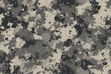 Canvas Print - Gray military pattern texture wallpaper background