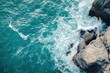 © PHB Stock - Stunning bird s eye view of turquoise waves crashing on rocky coastlines in Phuket