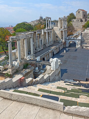 Wall Mural - Roman theatre of Philippopolis in city of Plovdiv, Bulgaria