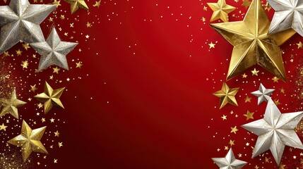 Wall Mural - christmas background with red balls