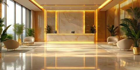 Poster - Luxury Hotel Lobby Interior Design