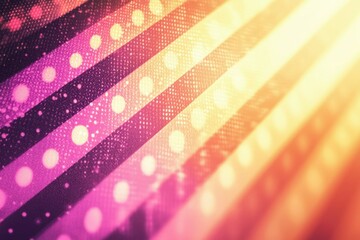 Poster - Abstract Background with Diagonal Stripes, Polka Dots, and Gradient Colors