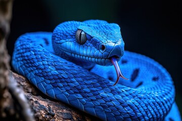 Wall Mural - Blue Viper Snake