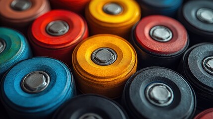 Canvas Print - Colorful Cylinders