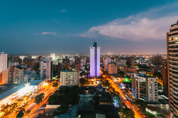 Barranquilla, Atlántico, Colombia. March 2, 2011: Overview of the city