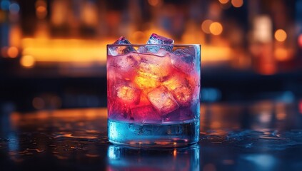 Canvas Print - Cool Cocktail in a Glass