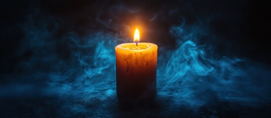 Sticker - Burning Candle in Smoke