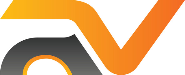 orange letter logo