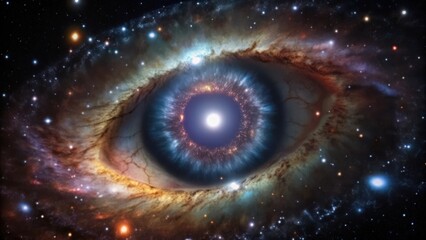 Wall Mural - Cosmic Eye Looking Out from a Nebula