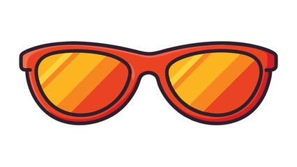 Unique Sunglass icon, vector illustration on white  background.