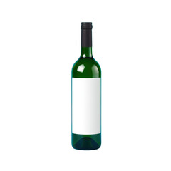 bottle of wine. Transparent PNG 