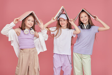 Poster - happy students girls