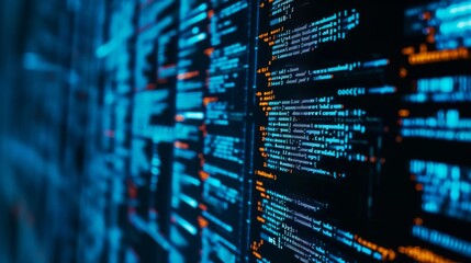 abstract code background: a glimpse into the digital realm