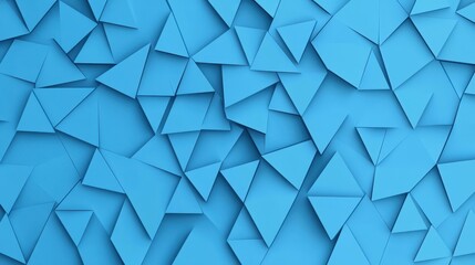 Sticker - Discover a vibrant abstract blue mosaic triangle background, perfect for modern designs and flat illustrations with texture.